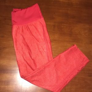 Prism Sport Red Snake Print Capri